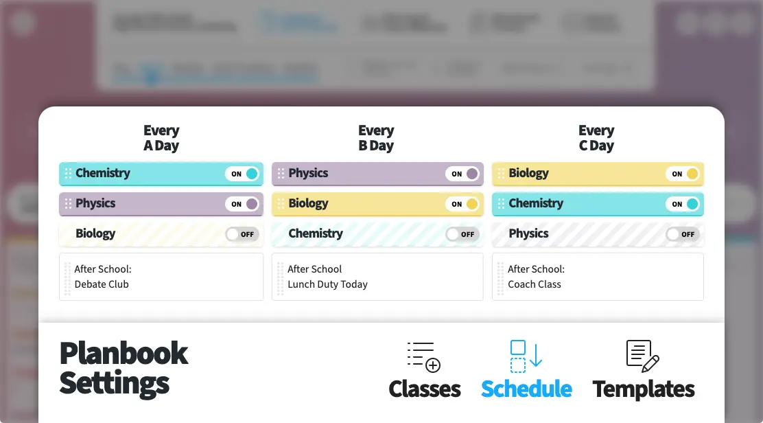 Uses a Rotating Schedule